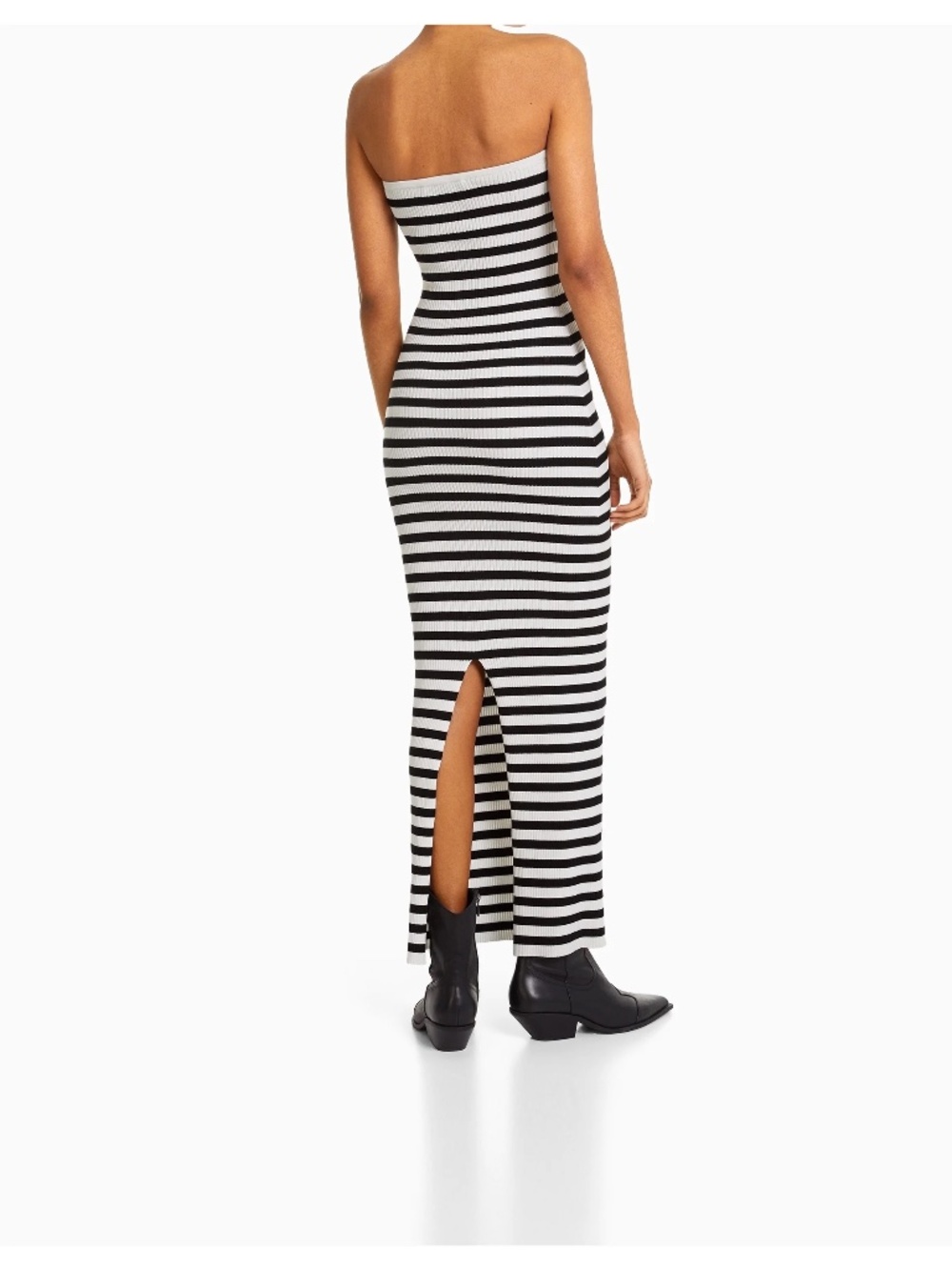 Bershka Striped Maxi Dress View 4